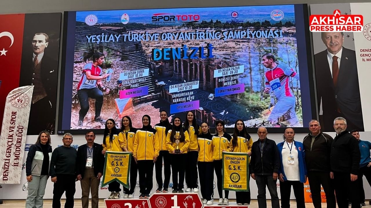 Akhisarlı Oryantiringciler Türkiye Şampiyonası’nda Kürsüye Çıktı