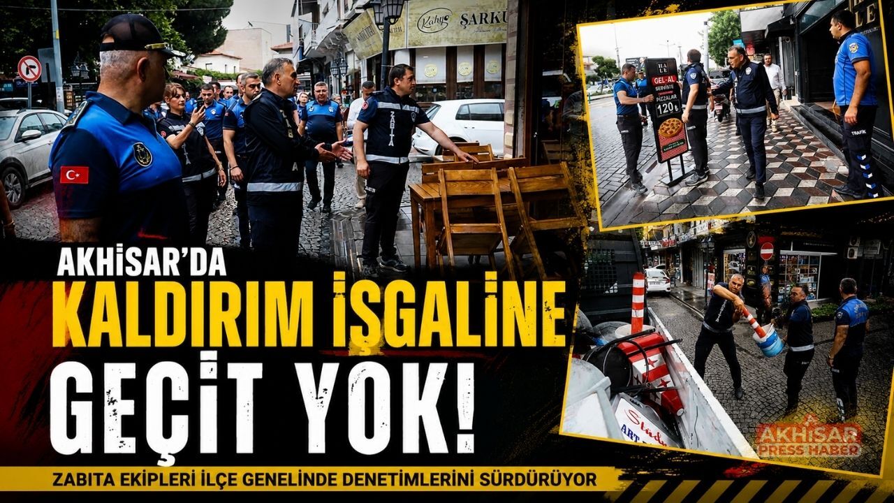 Akhisar’da Kaldırım İşgallerine Sıkı Denetim