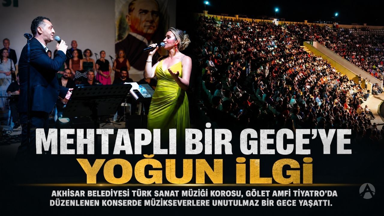 Akhisar’da “Mehtaplı Bir Gece” konserine yoğun ilgi