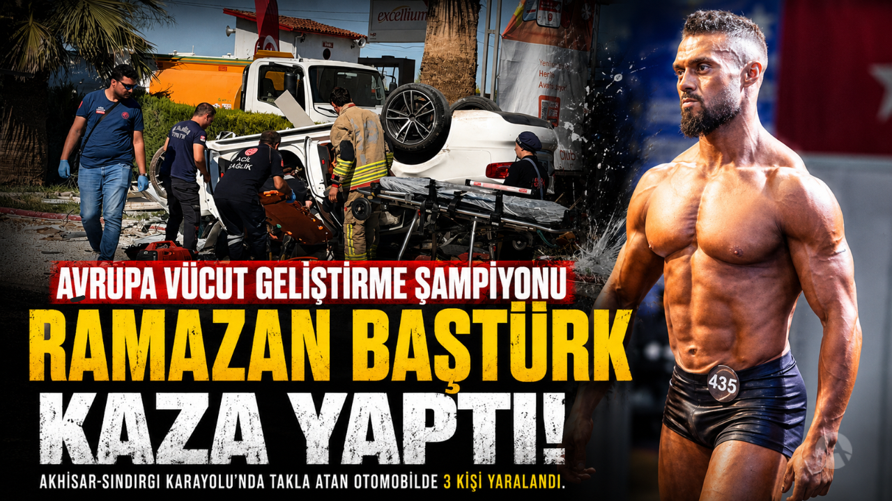 Vücut Geliştirme Şampiyonu Ramazan Baştürk Kaza Geçirdi