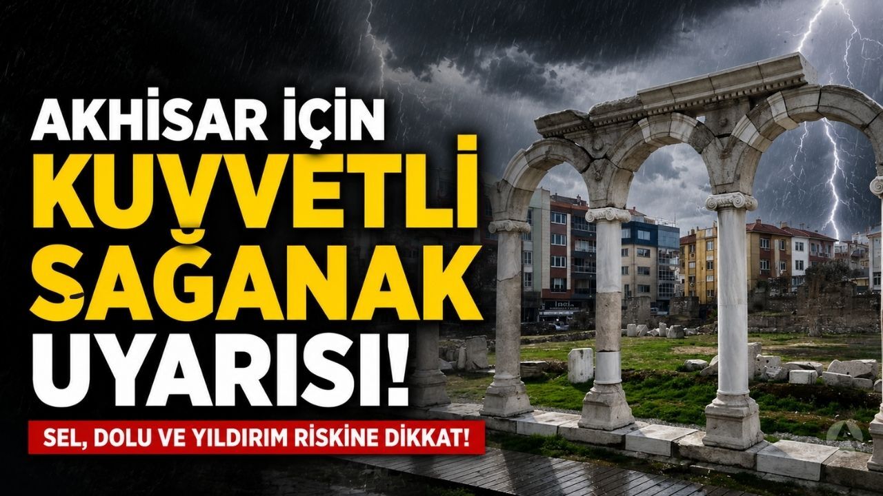 Akhisar için sağanak yağış uyarısı!
