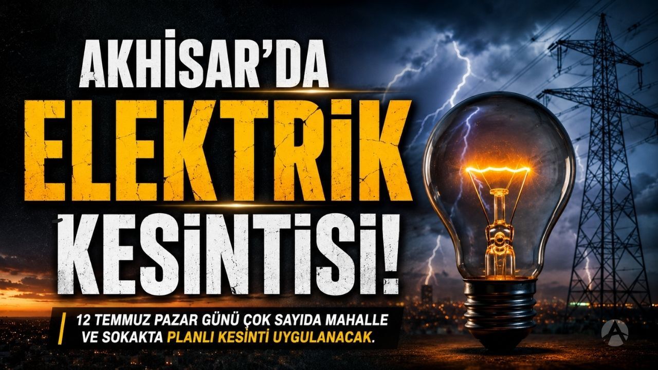 Akhisar'da Pazar Günü Geniş Kapsamlı Elektrik Kesintisi