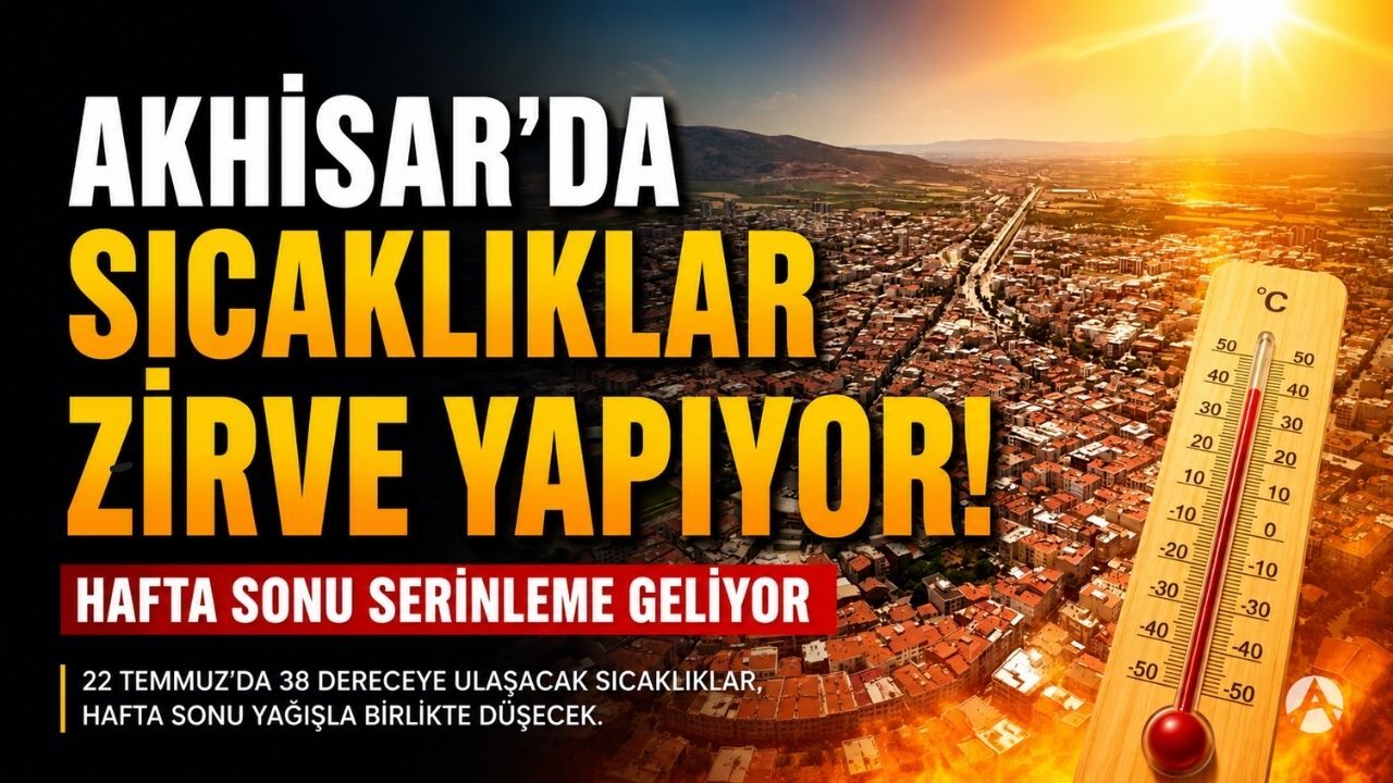 Akhisar'da Kavurucu Sıcaklar Zirve Yapıyor! Hafta Sonu Serinleme Geliyor