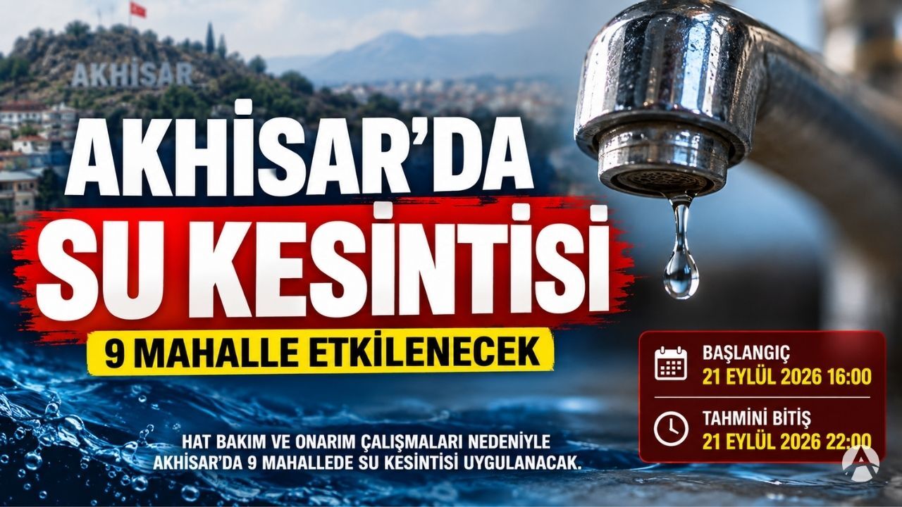 Akhisar’da 9 Mahallede Su Kesintisi