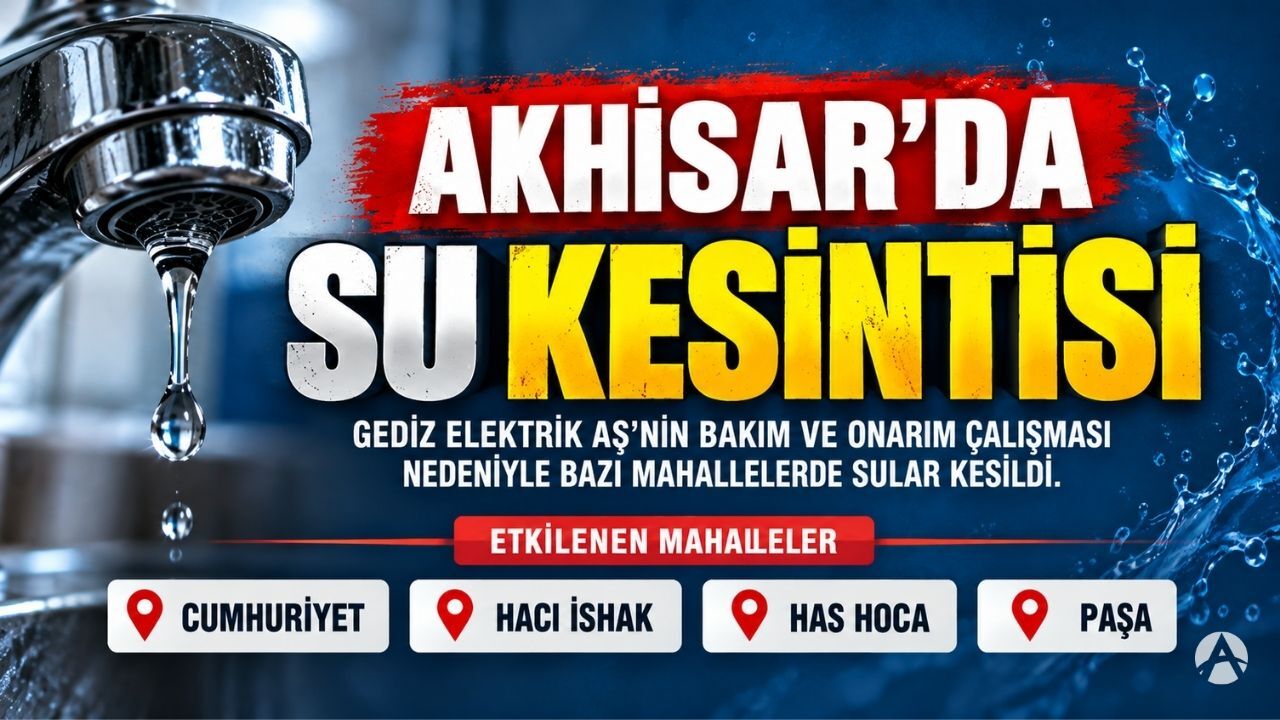 Akhisar’da 4 Mahallede Su Kesintisi