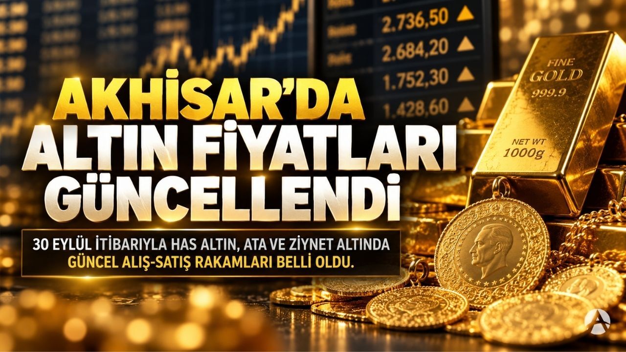 Akhisar’da Altın Fiyatları 30 Eylül’de Ne Kadar Oldu?