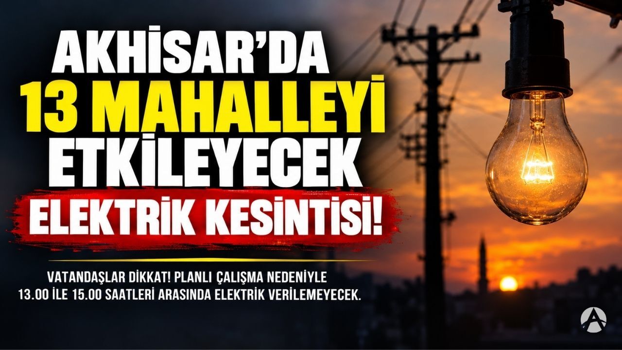 Akhisar’da 13 mahalleyi etkileyecek elektrik kesintisi! Saatler belli oldu