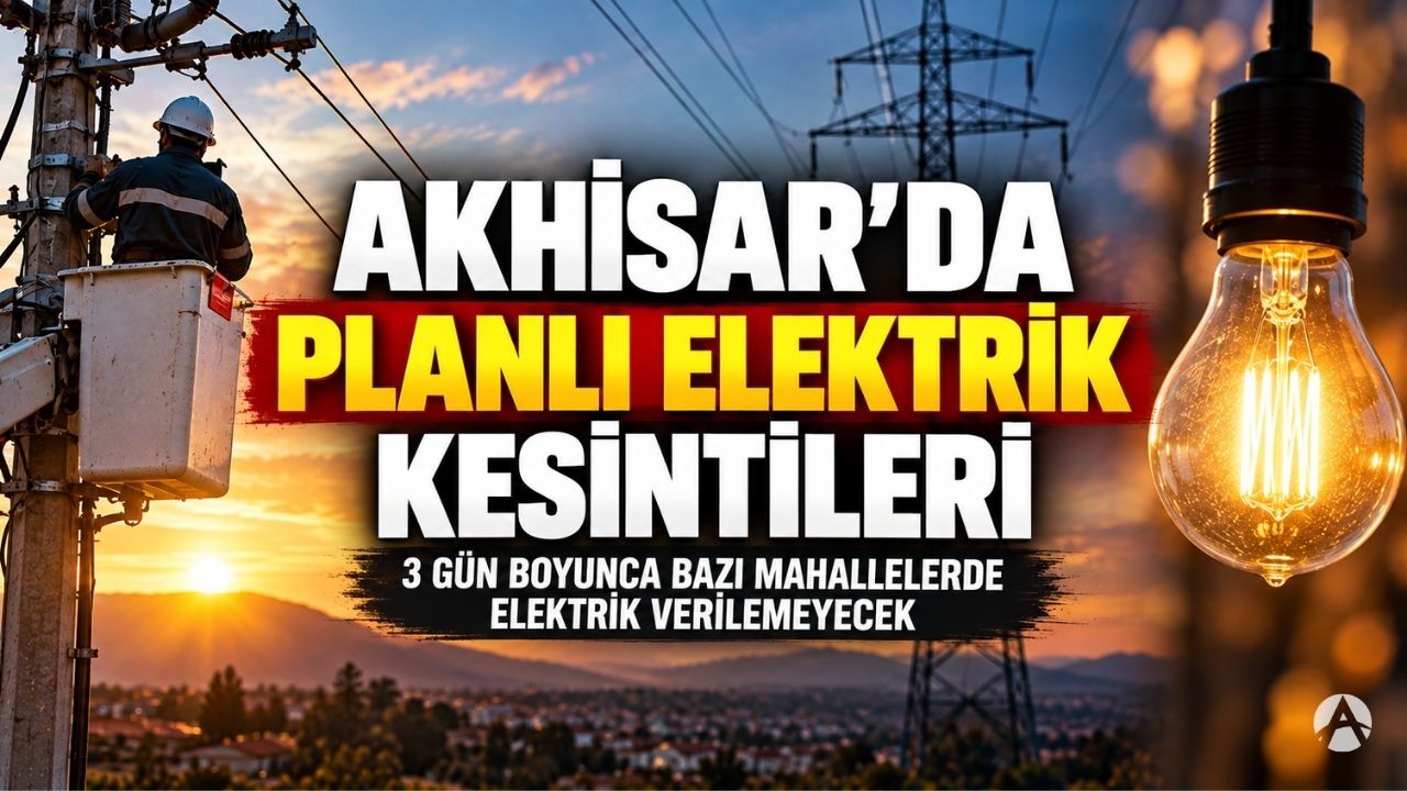 Akhisar’da 3 Günlük Planlı Elektrik Kesintisi