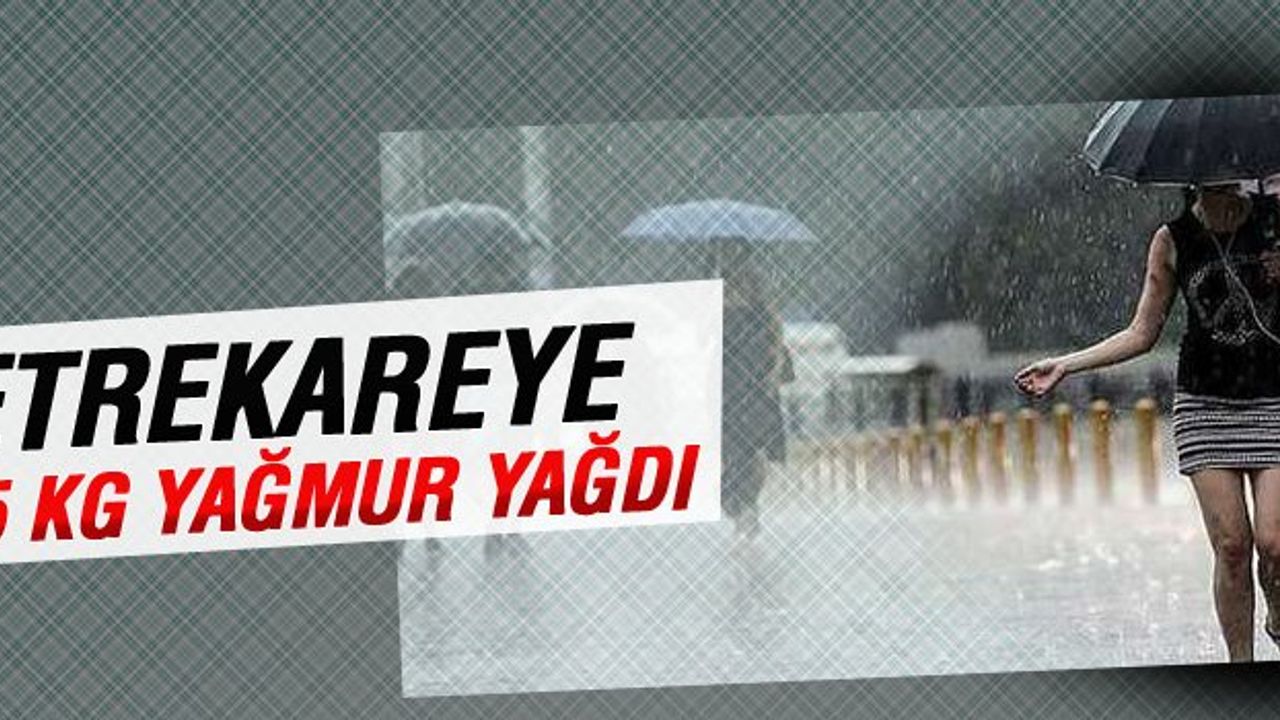 Akhisar'da Metrekareye 35 Kg Yağmur Yağdı