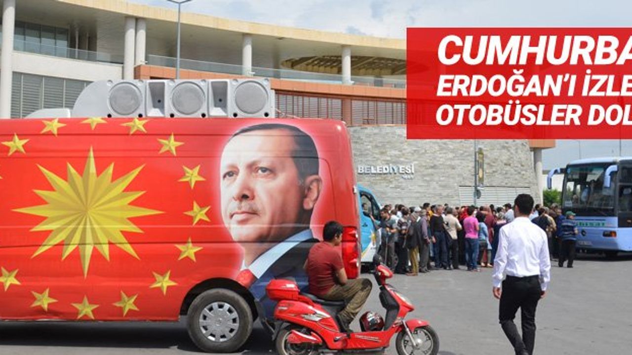 Erdoğan'ı İzlemek İçin Otobüsler Doldu Taştı