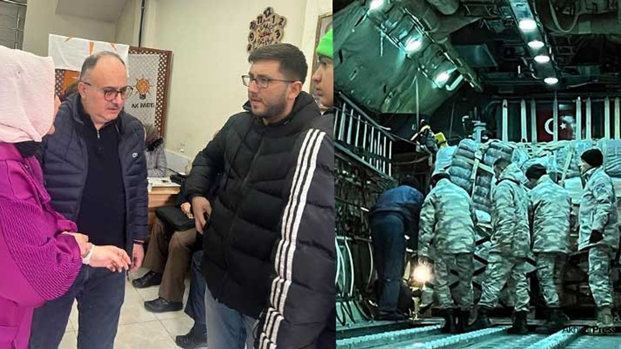 AK Parti, Akhisar’dan deprem bölgesine yardımları uçak ile gönderdi