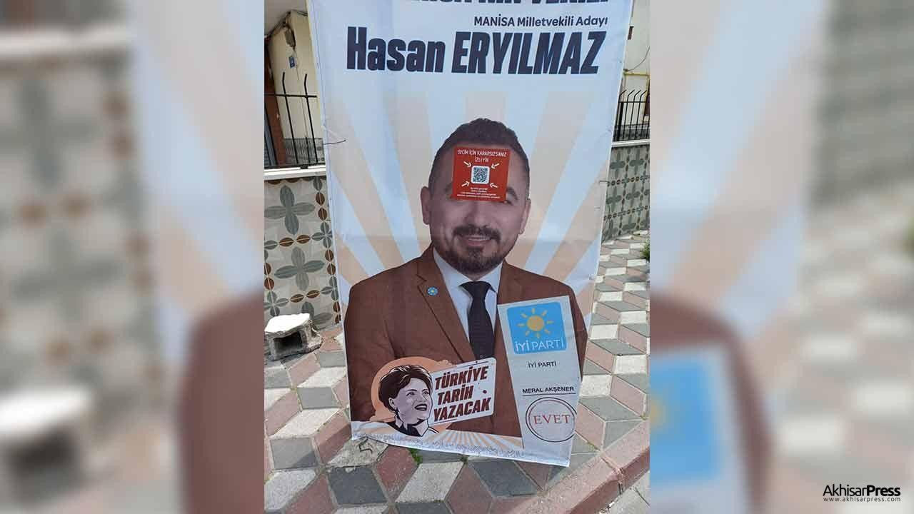 İYİ Partili Eryılmaz'ın seçim raketine çirkin saldırı