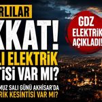 Akhisarlılar Dikkat! Bu Salı Elektrik Kesintisi Var mı?