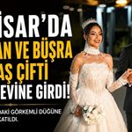 Akhisar'da Arifcan ve Büşra Kızıltaş çifti dünya evine girdi