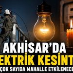 Akhisar’da 31 Ağustos’ta Planlı Elektrik Kesintisi