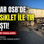 Akhisar OSB’de Motosiklet ile Tır Çarpıştı: Sürücü Ağır Yaralandı