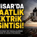 Akhisar Merkezde 5 Eylül’de Planlı Elektrik Kesintisi