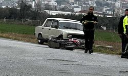 Otomobil ile elektrikli bisiklet çarpıştı 1 kişi yaralandı