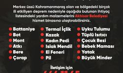 Akhisar Belediyesi, deprem bölgesi için yardım kampanyası başlattı!