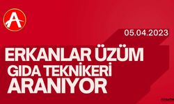 Erkanlar Üzüm Tarım: Gıda Teknikeri aranıyor