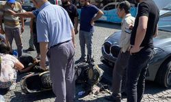 Otomobil ile şarjlı bisiklet çarpıştı: 1 kişi yaralandı!