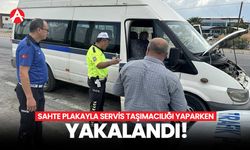 Akhisar'da Sahte Plaka ile Servis Taşımacılığı Yapan Araç Yakalandı