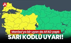 Bu kez AFAD uyardı! Manisa için sarı kodlu uyarı!