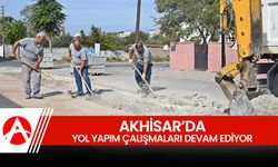 Akhisar Belediyesi'nden Yol Çalışmaları Devam Ediyor