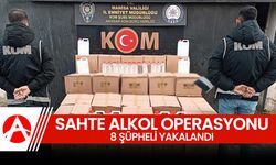 Kaçak ve Sahte Alkollü İçki Operasyonu: 8 Şüpheli Hakkında Adli İşlem