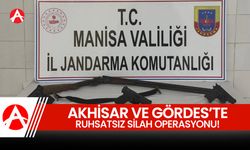 Akhisar ve Gördes’te Ruhsatsız Silah Operasyonu