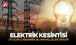 Akhisar'da 29 Ocak Çarşamba Günü Planlı Elektrik Kesintisi