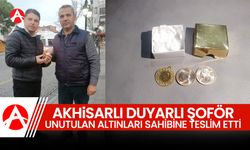 Akhisar’da Duyarlı Şoför Altınları Sahibine Teslim Etti