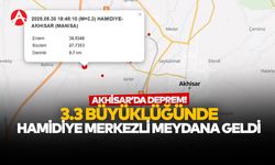 Akhisar’da 3.3 Büyüklüğünde Deprem