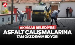 Akhisar Belediyesi Asfalt Çalışmalarını Aralıksız Sürdürüyor