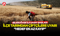 Biçerdöverle Hasat Dönemi Başladı: İlçe Tarım Müdürlüğü’nden Çiftçilere Önemli Uyarılar