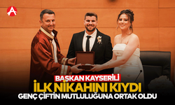Başkan Ekrem Kayserili İlk Nikâhını Kıydı: Genç Çiftin Mutluluğuna Ortak Oldu