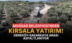 Akhisar Belediyesi’nden Kırsala Yatırım: Dereköy ve Sakarkaya Yolunda Asfalt Çalışmaları Başladı