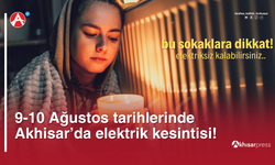 GDZ Elektrik'ten Akhisar'da 9-10 Ağustos Planlı Elektrik Kesintisi