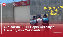Akhisar’da 30 Yıl Hapis Cezasıyla Aranan Şahıs Yakalandı