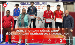 Okul Sporları Güreş Grup Müsabakaları Akhisar’da Tamamlandı