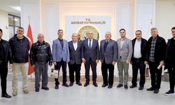 Mermerciler Kooperatifi’nden Kaymakam Can’a Ziyaret