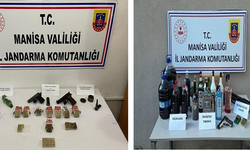 Akhisar’da Kaçakçılık Operasyonu: Silah, Kaçak İçki ve Tütün Ele Geçirildi