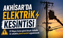 Akhisar’da Cuma Günü Planlı Elektrik Kesintisi Uygulanacak