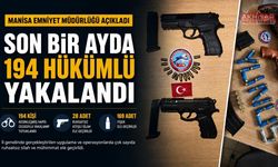 Manisa’da Son Bir Ayda 194 Hükümlü Yakalandı
