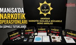 Manisa’da Narkotik Operasyonları: 54 Şüpheli Tutuklandı