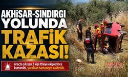 Akhisar - Sındırgı yolu üzeri trafik kazası: 2 kişi yaralandı!