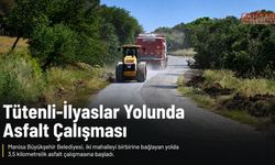 Tütenli ile İlyaslar Arasındaki Yolda Asfalt Çalışmaları Başladı