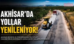 Akhisar-Mecidiye Yolunda Asfalt Seferberliği Başladı