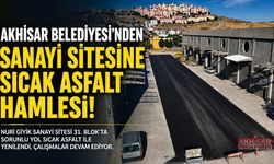 Akhisar Belediyesi'nden Sanayi Sitesine Sıcak Asfalt Hamlesi