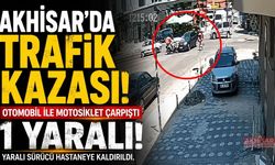 Akhisar’da Otomobil ile Motosiklet Çarpıştı: 1 Yaralı